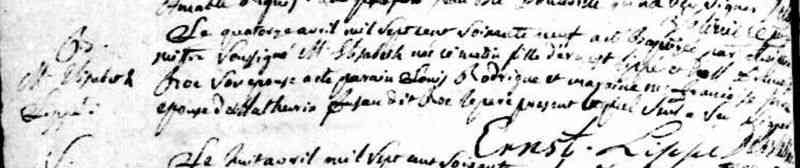 1769 Baptism. St-Antoine, Lavaltrie, PQ.