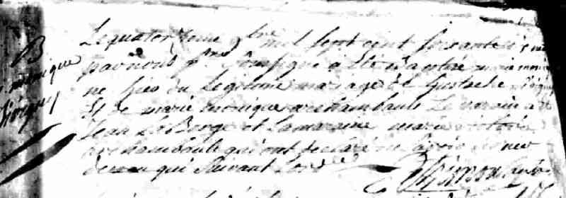 1779 Baptism. Repentigny, L'Assomption, Quebec, Canada.