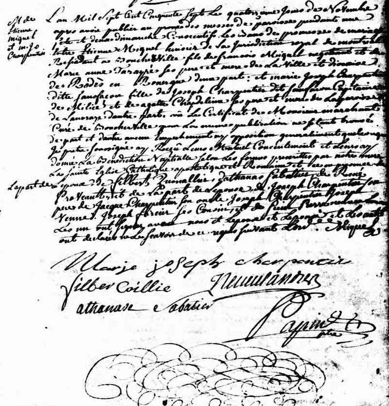 1757 marriage