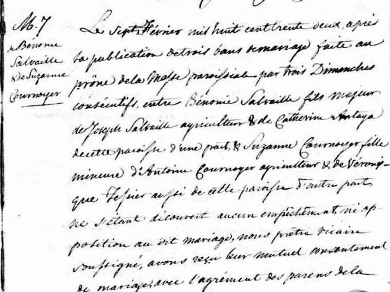 1832 marriage