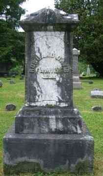 Grave<br />Indian Mound Cemetery in Moravia, New York
