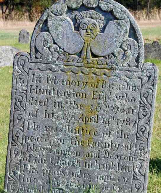Grave<br />Plains Cemetery  Franklin New London County Connecticut, USA