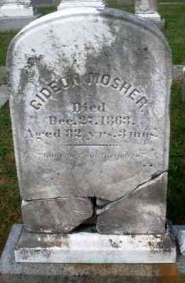 Gideon MOSHER - Grave