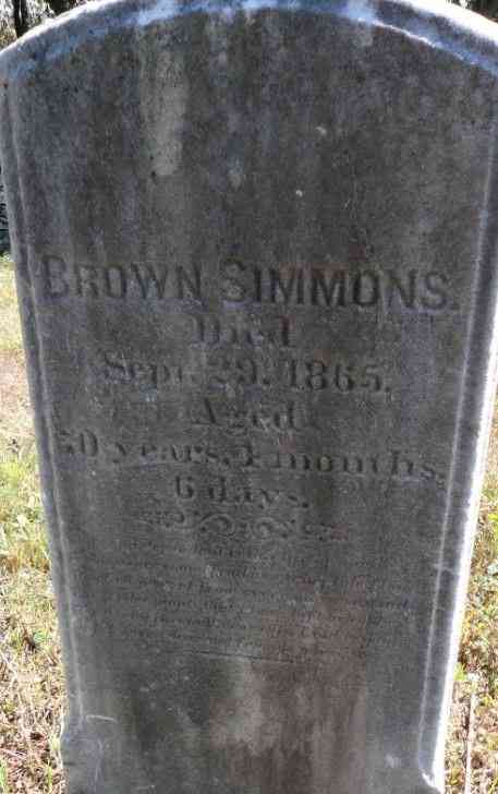 Brown SIMMONS - Grave