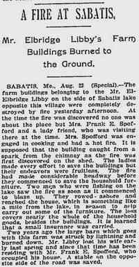 Lucy Ellen WADSWORTH - Lewiston Evening Journal, Lewiston, Maine, Thursday, August 22, 1901