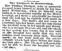 Sophie Eleonore Pauline "Paulina" WAGNER - Springfield Daily Republican, January 22, 1904