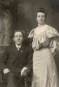 Elizabeth Parkinston "Betty" DALLAS - 1905 wedding photo