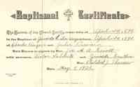 Alia Zenaide (Lillian) ANGER - Baptismal Certificate  Thanks to Sheryl Riley