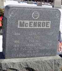 John Francis MCENROE - Grave