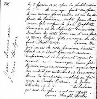 Marie BULGER - 1831 marriage