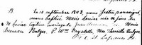 Marie Louise ARSENEAU - Baptism