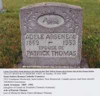 Adele ARSENEAU - Grave