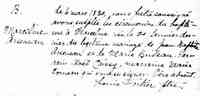 Marcelline ARSENAULT (ARSENEAU) - 6 March 1830 Baptism