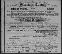 Robert Dunham SETZER - 1950 Marriage  Florida, Marriages, 1830-1993, index and images, FamilySearch (https:/familysearch.org/pal:/MM9.1.1/23H8-6BD : accessed 30 Sep 2013