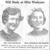 Ann BACHULUS - The Springfield Union Springfield, Massachusetts Friday, July 30, 1954