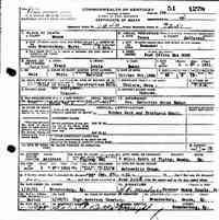 Frank Louis BAKER - Name: Frank Louis Baker Death Date: 27 Jan 1951 Death Location: Meade, Kentucky, USA Age: 46 Gender: Male Race: White Birth Date: 8 Oct 1904 Bi