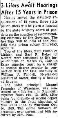 Earl Raymond BAKER - The Boston Herald, Boston, Massachusetts, Saturday, March 31, 1945 Thanks to Shirley Bosco