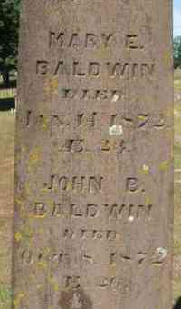 John B. BALDWIN - Grave