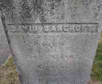 David BANCROFT - Grave