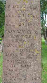 Elihu BARBER - Grave