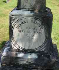 Thomas BARBER - Grave