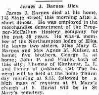 James Joseph BARNES - Springfield Republican Springfield, Massachusetts 1936-05-13