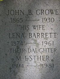Lena (Alena) BARRETT - Grave