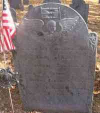 Humphrey BARRETT - Grave  Memento mori.  HERE lies buried the Body of Lieut. HUMPHRY BARRETT, son of CAPT. JOSEPH & Mrs. REBECCA BARRETT, who departed this life