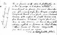 Venerandre COMEAU - 1827 marriage