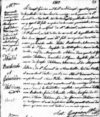 Genevieve THIBODEAU - 1817 marriage
