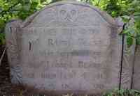 Ruth BATCHELDER - Grave  Inscription: HERE LIES THE BODY OF Mrs. RUTH BLAKE, THE WIDOW OF DEAn. JAMES BLAKE; SHE DIED JANy. Ye 11TH, 1752 IN Ye 90th. YEAR OF H