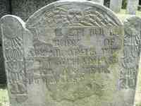 Abigail BAXTER - Grave Here Lyeth Buried ye Body of Abigail Adams Wife to Joseph Adams Sen Died August y 27 1692
