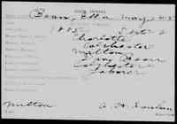 Ella May BEAN - Birth Vermont, Vital Records, 1760-1954