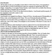 Jean BEAUDET - The following family history was copied from ancestry.com -- see end of article for original source