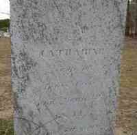 Marie Catherine BENOIT - Inscription: Catherine wife of Lewis Cross died March 19 1841 age 70 years Burial: Malletts Bay Cemetery Colchester Chittenden County Verm
