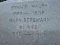 Ella "Ellen" Ernestine BERGMANN - Grave - Cavalry Cemetery, Dudley, MA