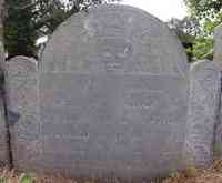 James BLAKE - Grave Inscription: HERE LYES BURIED Ye BODY OF ELDER JAMES BLAKE, WHO DECEASED JUNE Ye 28th 1700 IN Ye 77th YEAR OF HIS AGE