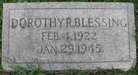 Dorothy Ruth BLESSING - Grave - Gethsemane Cemetery, Meriden, New Haven County, Connecticut, USA