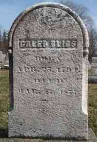 Caleb BLISS - Grave