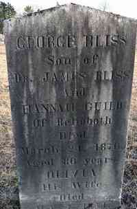 George BLISS - Grave