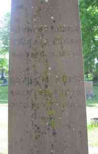 Frances Almira "Fanny" BOISE - Grave