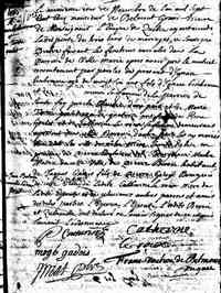 Marie-Thérèse GOULET - 1705 marriage