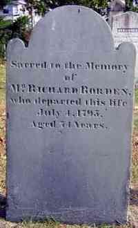 Richard BORDEN - Grave