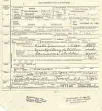 Joseph John SIEBEL BOURGARDE - Death Certificate