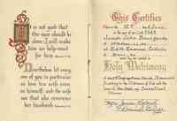 Edith Victoria EMANUEL - 1950 marriage
