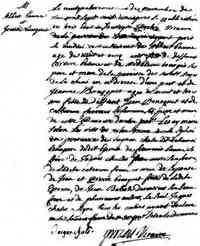 Jeanne BOUSQUET - 1710 marriage