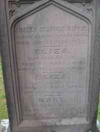 James Munro BOYD - Grave