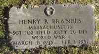 Henry Robert BRANDES - Grave - Mt. Zion Cemetery, Webster, MA