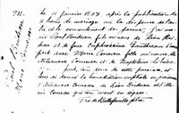 Marie COMEAU - 1827 marriage
