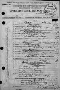 Joseph Irenee Jeremie BRIDEAU - 1923 marriage